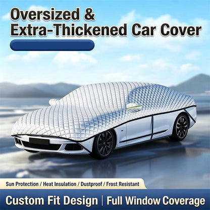 Funda gruesa para coche (media funda) para protección contra el sol y la nieve.