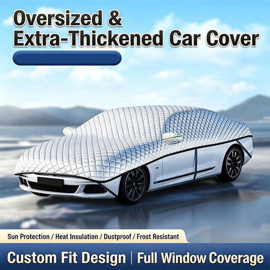 Funda gruesa para coche (media funda) para protección contra el sol y la nieve.