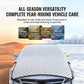Funda gruesa para coche (media funda) para protección contra el sol y la nieve.