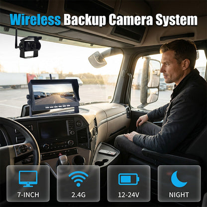 💥  2026 Nuevo recomendado: Sistema de cámara digital de retroceso de 7" HD completo – transmisión de imágenes sin cable para coches y caravanas 🚘🎥