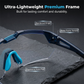 Gafas de protección elegantes para montar en bicicleta de día y de noche.