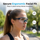 Gafas de protección elegantes para montar en bicicleta de día y de noche.