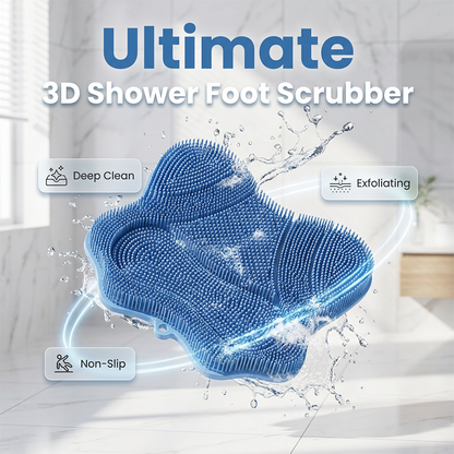 Cepillo de ducha 3D con cerdas para pies y espalda