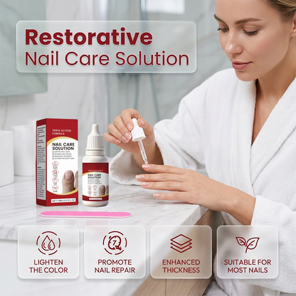 ⭐COMPRA 1 Y LLEVA 1 GRATIS⭐Kit de solución reparadora para el cuidado de las uñas de triple acción