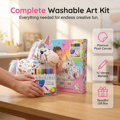 Kit para colorear un peluche de unicornio (DIY)