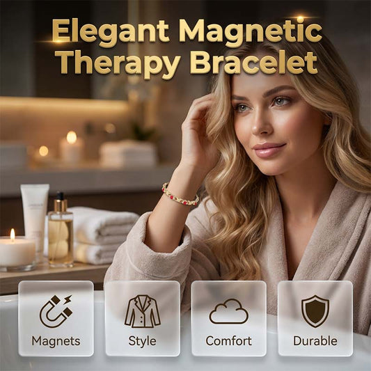 💎 ¡50% DE DESCUENTO POR TIEMPO LIMITADO! ✨ Pulsera magnética de moda – Diamantes de imitación, oro/plata, bienestar ✨