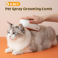 Cepillo de aseo para mascotas 3 en 1 con spray