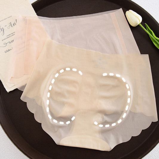 Ropa interior femenina de seda helada sin costuras para verano