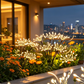 Lampes solaires à piquer pour jardin, effet feu d'artifice