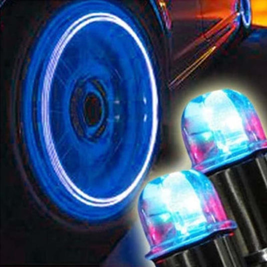 Luces LED para tapones de válvulas de coches y motocicletas