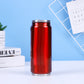 🥤Vaso de acero inoxidable de doble pared con aislamiento térmico, con forma de lata de refresco de cola.