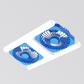 Ventilador de techo LED moderno 2 en 1 con luz