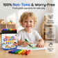Crayones borrables para niños, 6 colores, seguros para niños pequeños.